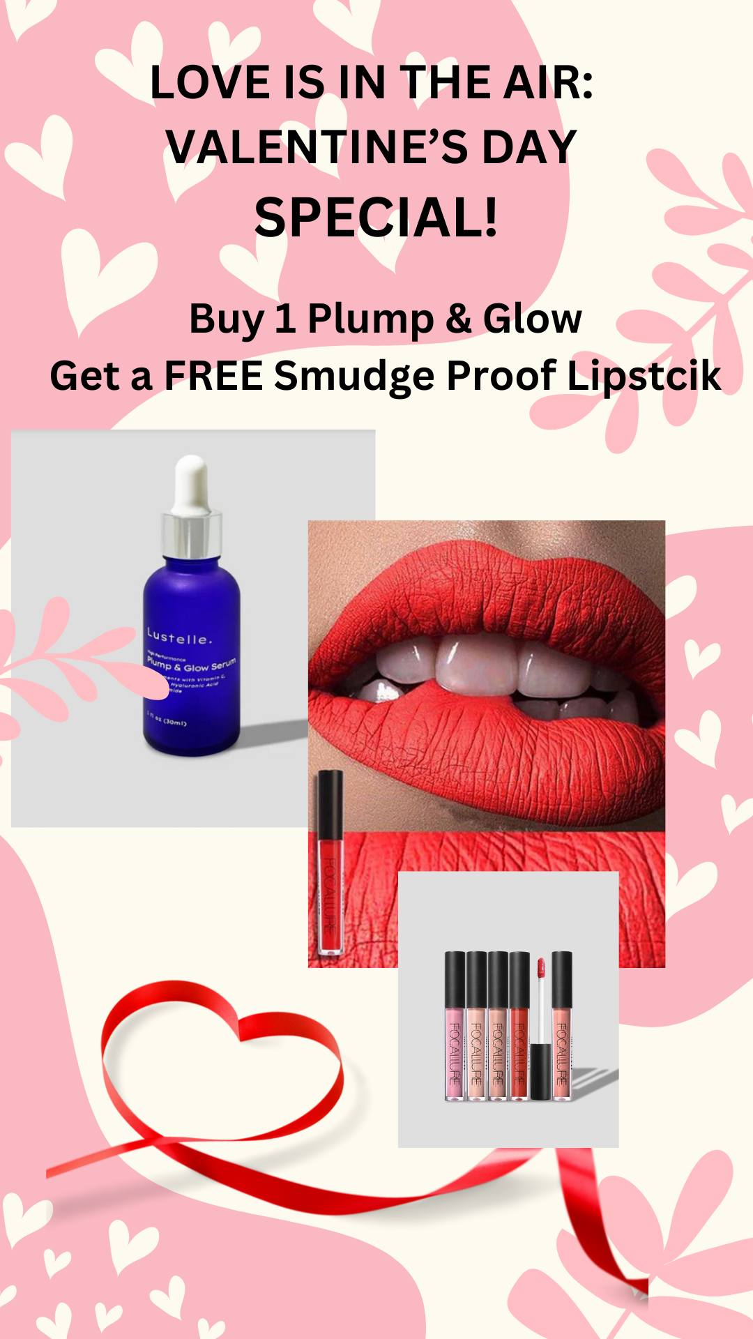 Load image into Gallery viewer, Buy 1 Plump &amp; Glow Serum – Get a FREE Smudge-Proof Lipstick!
